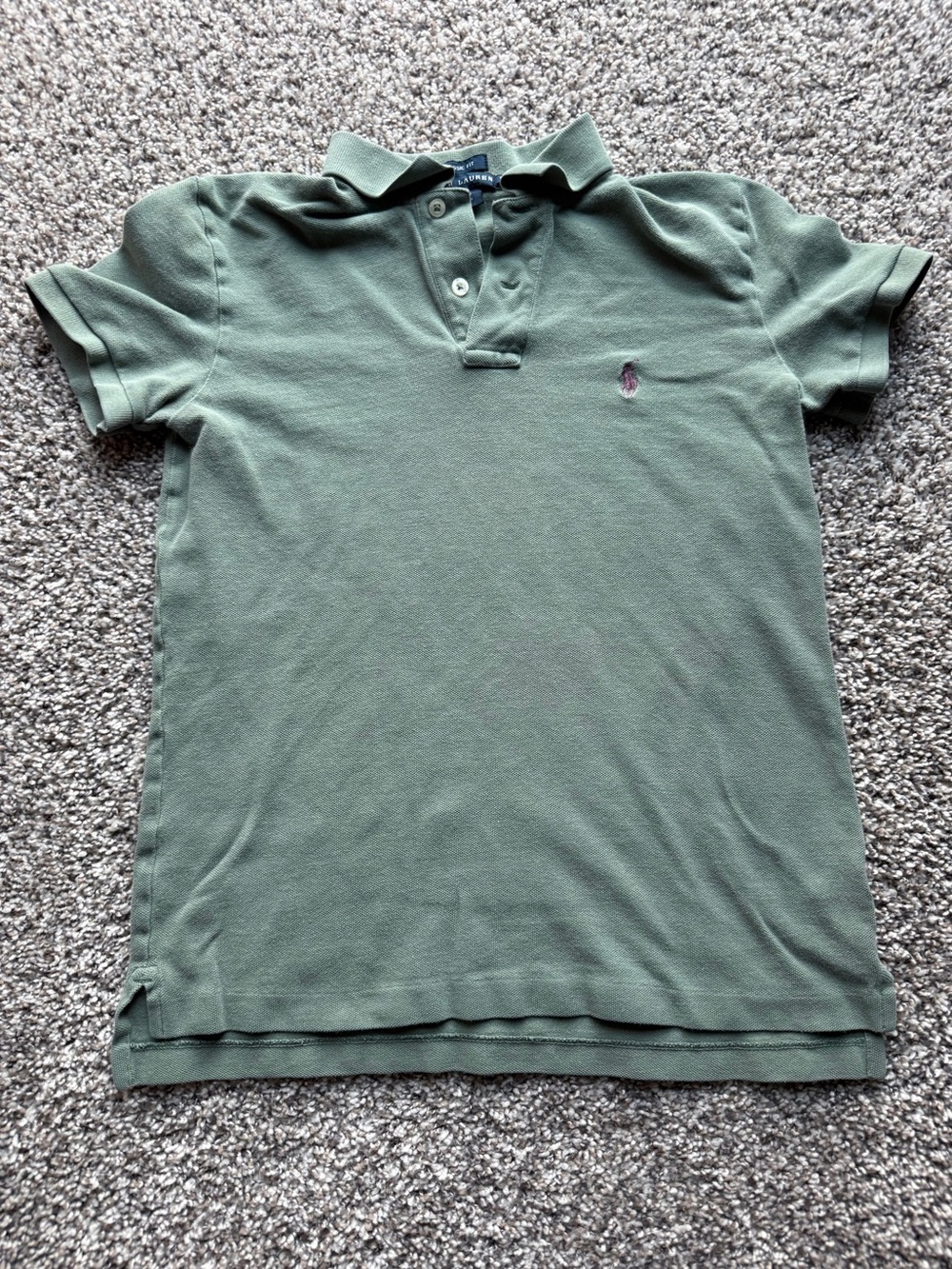 Ralph Lauren Men's Olive Green Short-Sleeve Polo